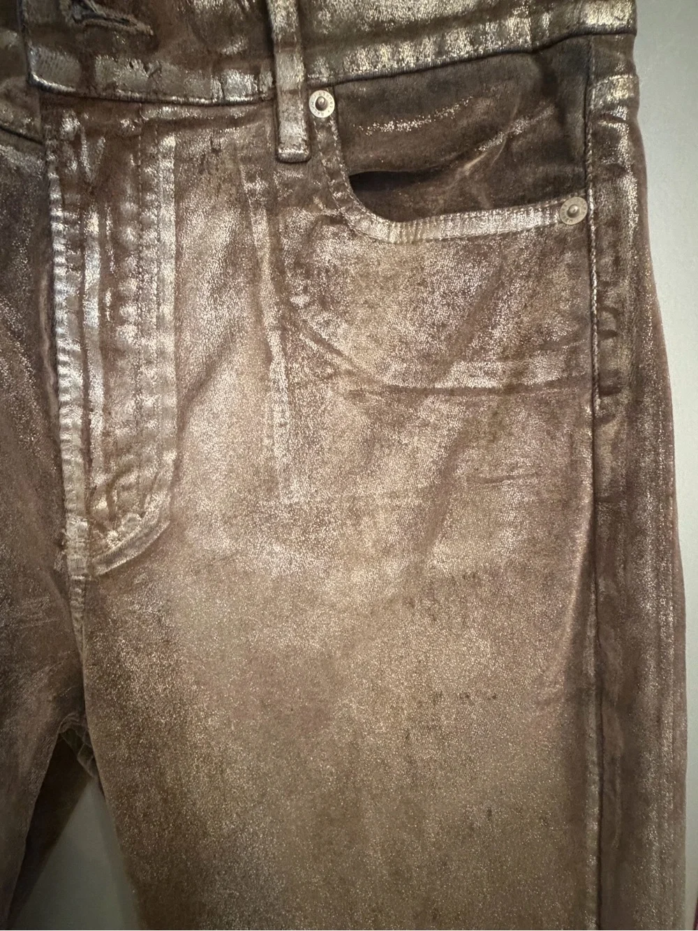 Ralph Lauren Metallic Bronze Jeans